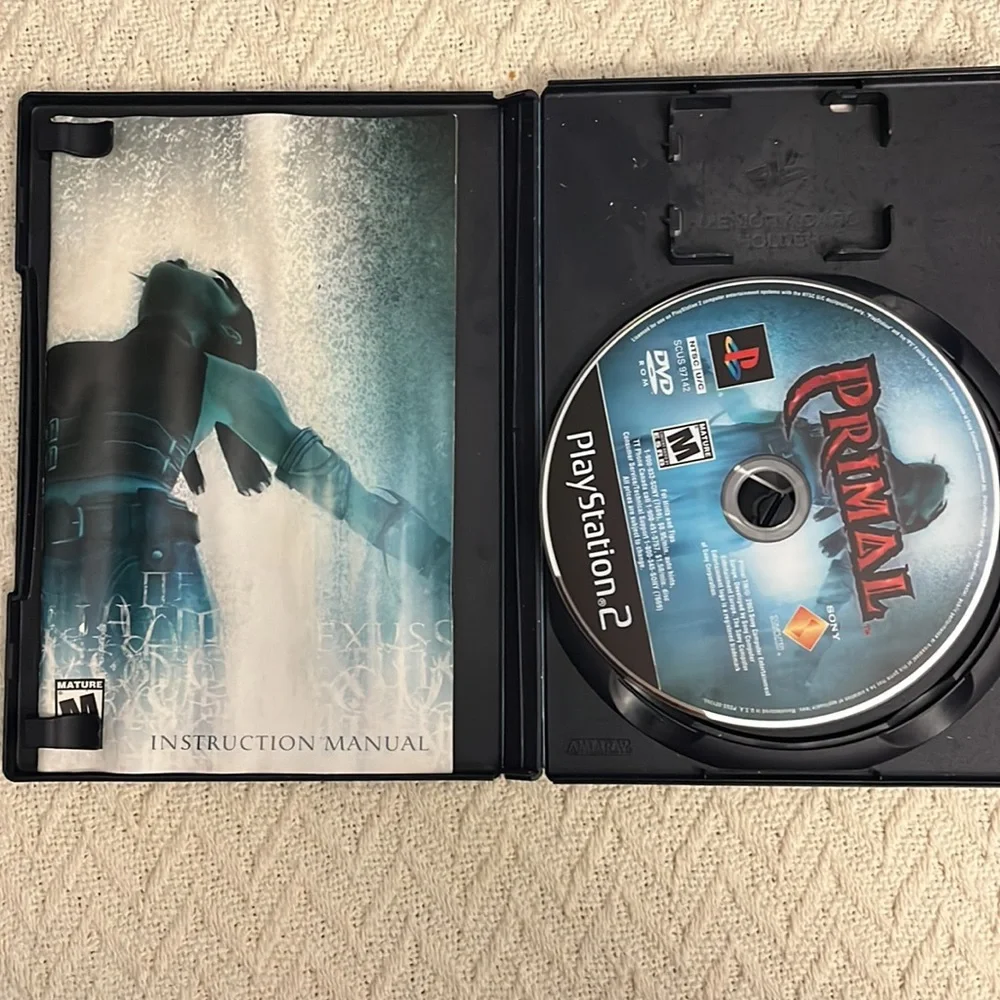 PS2 Primal. Primal (Sony PlayStation 2 PS2 2003) Complete W/ Manual CIB